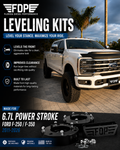 FDP 3" Leveling Kit – 2011-2026 Ford Super Duty