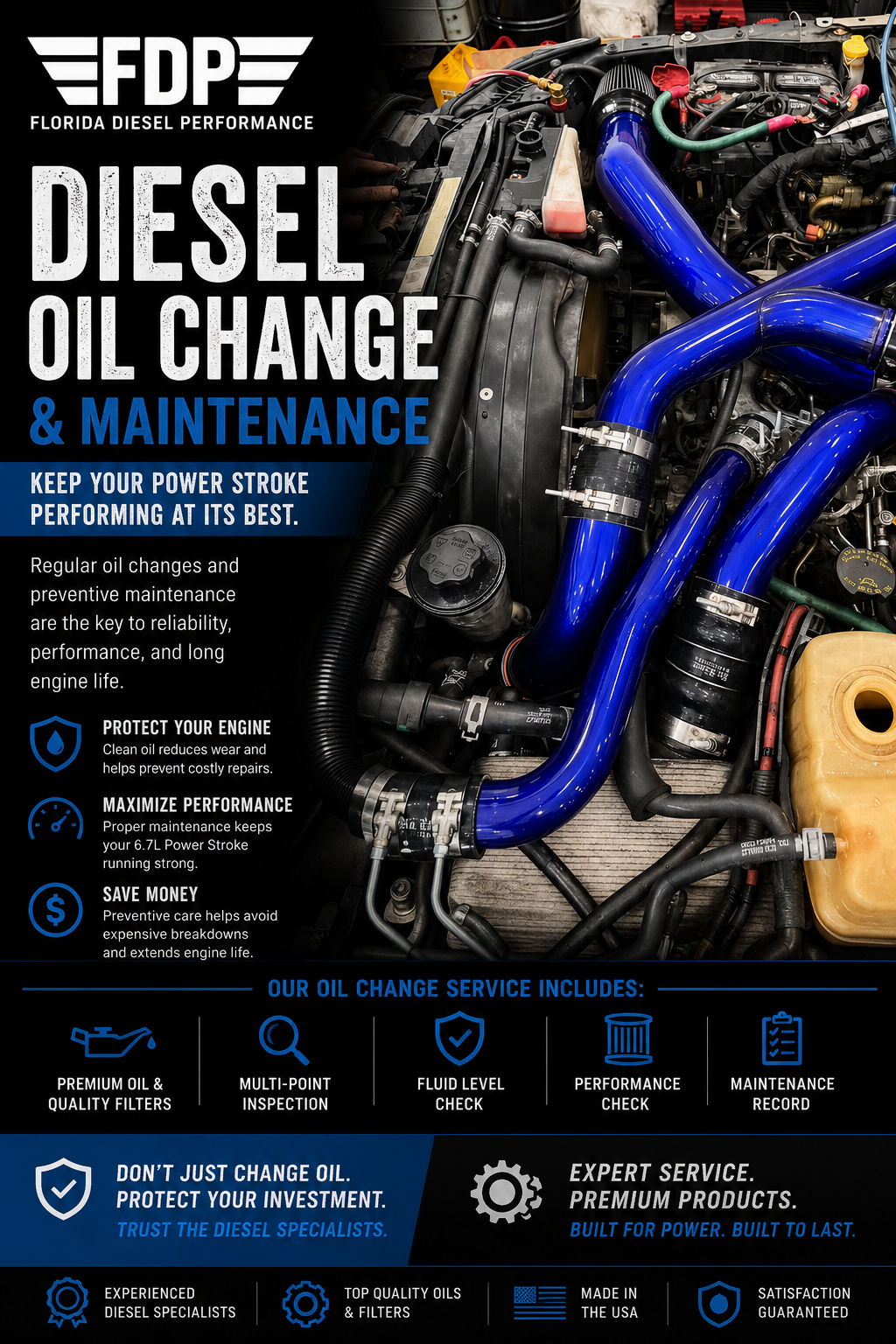 Diesel Oil Change & Maintenance